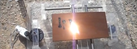 cnc woodburning powered by sun