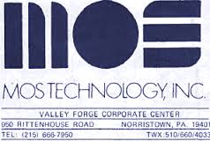 MOS Technologies logo and address