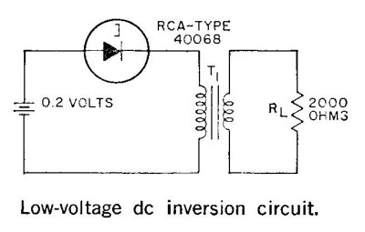  El circuito inversor diodo túnel RCA 