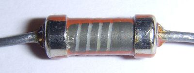 Carbon film resistor internals