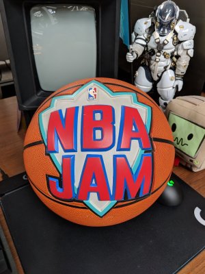 The Original NBA Jam Ball from the Title Screen