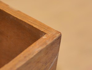 Detail of joinery. Notice the rabbet joint